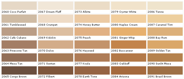 brown paint samples