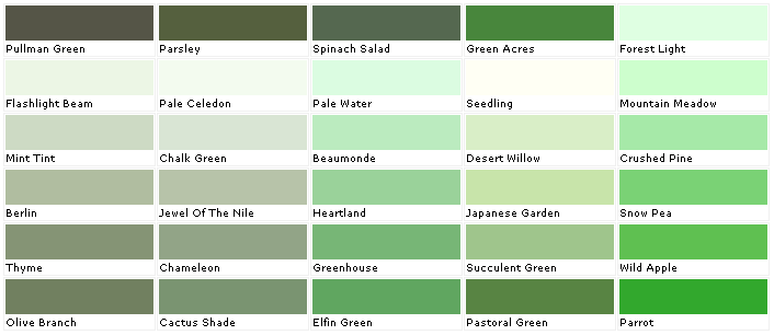 Valspar Paint Color Chart